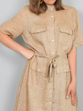 Laden Sie das Bild in den Galerie-Viewer, Leinenkleid Beige
