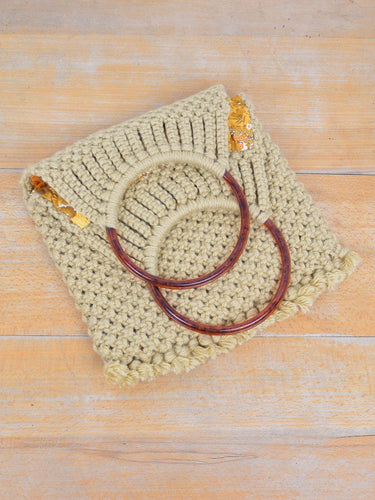 Makramee Tasche Vintage