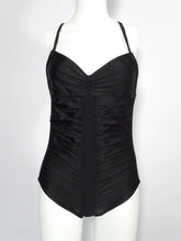 Laden Sie das Bild in den Galerie-Viewer, Vintage Badeanzug Schwarz