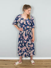 Laden Sie das Bild in den Galerie-Viewer, Vintage Kleid Blau