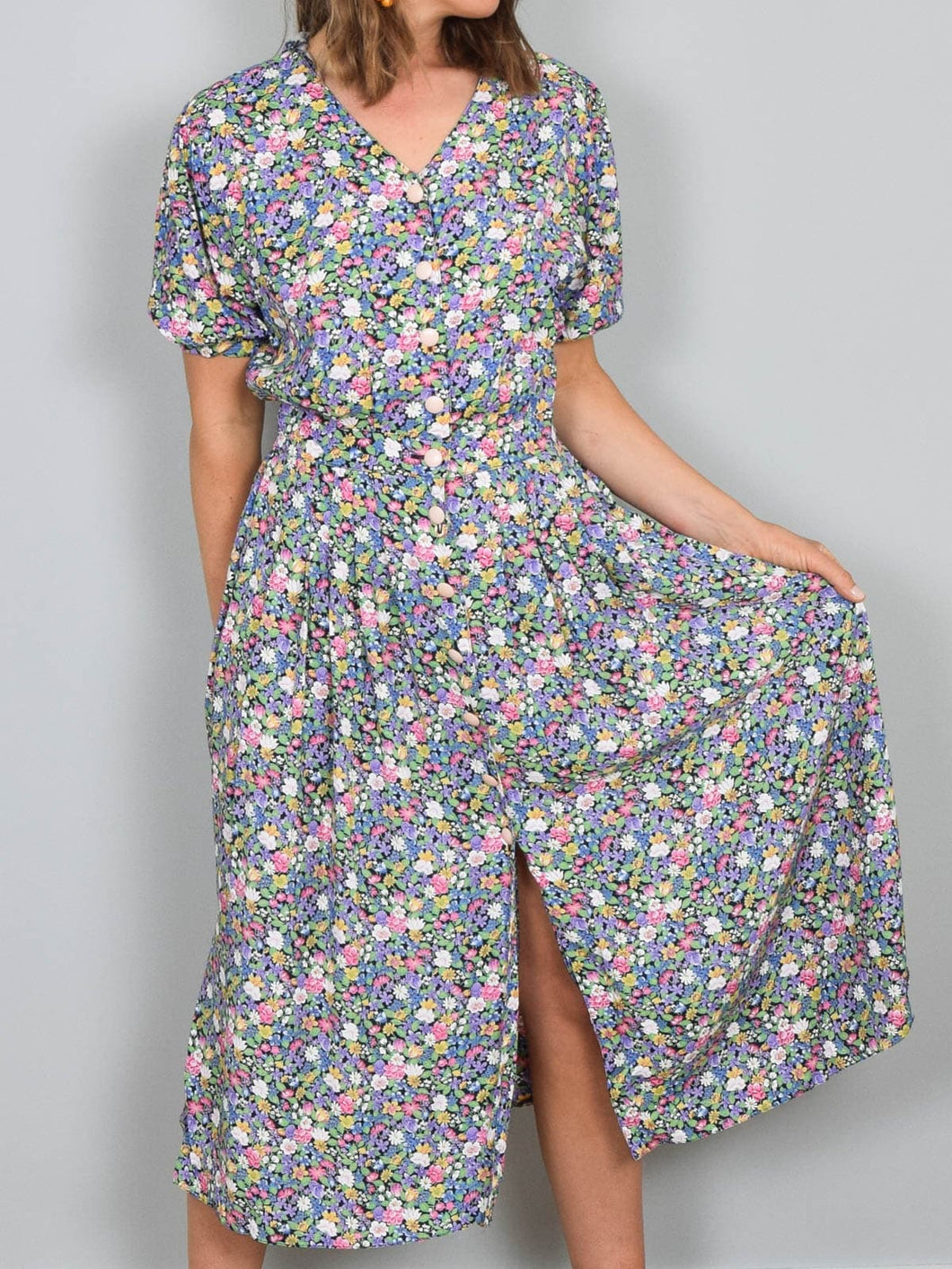 Vintage Kleider Blumen